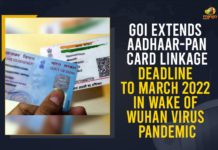 GoI Extends Aadhaar-PAN Card Linkage Deadline To March 2022 In Wake Of Wuhan Virus Pandemic 2022, Centre extends PAN-Aadhaar linking deadline, Deadline for linking Aadhaar with PAN card extended, Mango News, PAN-Aadhaar linkage deadline extended by six months, PAN-Aadhaar Linking, Pan-Aadhaar Linking Deadline, PAN-Aadhaar Linking Deadline Extended, PAN-Aadhaar Linking Deadline Extended till March 31st, PAN-Aadhaar Linking Deadline Extended till March 31st 2022, PAN-Aadhaar Linking Last Date, PAN-Aadhar linking deadline extended till March 31 next year