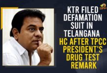 KTR and Revanth spat over Twitter on Drugs Scandal, KTR Filed Defamation Suit In Telangana HC, KTR Filed Defamation Suit In Telangana HC After TPCC President’s Drug Test Remark, KTR Spar Over Drug Culture In Telangana, Mango News, PCC Chief Revanth Reddy Comments On Minister KTR, rahul gandhi, Revanth Reddy, Revanth Reddy white challenge at KTR, Revanth throws white challenge against drug abuse, TPCC President Revanth Reddy, TPCC President’s Drug Test Remark, TPCC Revanth Reddy On Drugs, Vote For Note Case