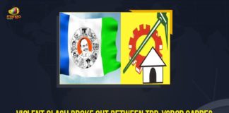7 Injured, Clash between TDP YSRCP workers, Clash breaks out between YSRCP TDP workers in Guntur, Clash Broke Out Between TDP-YSRCP, Ganesh Idol Immersion, Mango News, TDP YSRCP workers clash during Ganesh procession, Violent Clash Broke Out Between TDP-YSRCP Cadres, Violent Clash Broke Out Between TDP-YSRCP Cadres During Ganesh Idol Immersion, YSRCP TDP workers clash, YSRCP TDP workers clash during Ganpati idol immersion