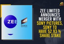 ZEE Limited Announces Merger With Sony Pictures, Sony To Have 52.93 % Share Stake Board of ZEEL principally approves the merger, Mango News, Sony Pictures, Sony To Have 52.93 % Share Stake, Zee board gives in-principle approval for merger with Sony, Zee Enterprises board approves merger with Sony Pictures, Zee Entertainment signs deal for merger with Sony Pictures, Zee Entertainment Sony Pictures announce merger, ZEE Limited, ZEE Limited Announces Merger With Sony Pictures, ZEE Sony Set For Merger, ZEE Sony Set For Merger With Punit Goenka, ZEE Sony Set For Merger With Punit Goenka As MD CEO