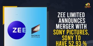 Board of ZEEL principally approves the merger, Mango News, Sony Pictures, Sony To Have 52.93 % Share Stake, Zee board gives in-principle approval for merger with Sony, Zee Enterprises board approves merger with Sony Pictures, Zee Entertainment signs deal for merger with Sony Pictures, Zee Entertainment Sony Pictures announce merger, ZEE Limited, ZEE Limited Announces Merger With Sony Pictures, ZEE Sony Set For Merger, ZEE Sony Set For Merger With Punit Goenka, ZEE Sony Set For Merger With Punit Goenka As MD CEO