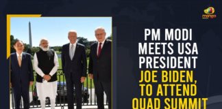 Mango News, Modi in US- Day 2 highlights, Narendra Modi Meets US President Joe Biden, PM Modi arrives in New York to address UN General Assembly, PM Modi with US President Joe Biden, PM Modi’s US visit LIVE Updates, PM Narendra Modi to meet President Joe Biden, Prime Minister Narendra Modi, Prime Minister Narendra Modi Meets US President Joe Biden, Prime Minister Narendra Modi Meets US President Joe Biden at White House, Quad leaders commit to better preparations for the next pandemic, US President Joe Biden