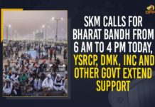 SKM Calls For Bharat Bandh From 6 AM To 4 PM Today, YSRCP, DMK, INC And Other Govt Extend Support Bharat Bandh, Bharat Bandh by farmers body, Bharat Bandh Live Updates, Bharat Bandh on September 27, Bharat Bandh on September 27th, Bharat Bandh Today, Bharat Bandh Updates, Farm Bills, Farmers and Parties Activists Block Highways Rail Tracks, Farmers block highways, Farmers Protest, Farmers Protest Against Farm Bills, Mango News, Three Farm Bills