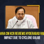 CM KCR Holds Review Meet On Rains In Telangana, Cyclone Gulab, Cyclone Gulab alert, Cyclone Gulab impact, Cyclone Gulab Telangana, Cyclone Gulab Update, IMD Issues Rain Alert In Telangana Amid Cyclone Gulab, Mango News, rain situation in Telangana, Telangana CM KCR Reviews Hyderabad Rains, Telangana CM KCR Reviews Hyderabad Rains And Impact Due To Cyclone Gulab, Telangana CM reviews situation in state in wake of Cyclone Gulab
