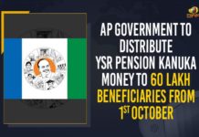 AP Government To Distribute YSR Pension Kanuka Money To 60 Lakh Beneficiaries From 1st October AP Government To Distribute YSR Pension Kanuka, AP Government To Distribute YSR Pension Kanuka Money, AP Government To Distribute YSR Pension Kanuka Money To 60 Lakh Beneficiaries From 1st October, AP YSR Pension Kanuka, Mango News, YSR Pension Kanuka, YSR Pension Kanuka Distribution, YSR Pension Kanuka Guidelines, YSR Pension Kanuka in AP, YSR Pension Kanuka Money, YSR Pension Kanuka Money To 60 Lakh Beneficiaries, YSR Pension Kanuka News, YSR Pension Kanuka Scheme, YSR Pension Kanuka Scheme In AP