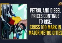 Petrol And Diesel Prices Continue To Rise, Cross 100 Mark In Major Metro Cities constant rise in petrol prices, fuel price hike, Fuel Prices Today, Fuel Retailers, Hyderabad, Latest Breaking News 2021, Major Metro Cities, Mango News, Petrol and Diesel Price, Petrol and Diesel Price Today, petrol and diesel prices, Petrol And Diesel Prices Continue To Rise, Petrol And Diesel Prices Continue To Rise Cross 100 Mark In Major Metro Cities, Petrol Prices Continues To Increase, Petrol Prices Hike, Petrol Prices Hiked, Petrol Prices Hyderabad, Petrol Prices Mumbai