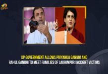 UP Government Allows Priyanka Gandhi And Rahul Gandhi To Meet Families Of Lakhimpur Incident Victims Lakhimpur Incident Victims, Lakhimpur Kheri Violence, Lakhimpur Kheri Violence Live Updates, Mango News, Priyanka Gandhi allowed to visit Lakhimpur Kheri, Priyanka Gandhi And Rahul Gandhi To Meet Families Of Lakhimpur Incident Victims, Rahul, UP Government Allows Priyanka Gandhi And Rahul Gandhi, UP Government Allows Priyanka Gandhi And Rahul Gandhi To Meet Families Of Lakhimpur Incident Victims, UP govt allows Congress leaders Rahul Gandhi