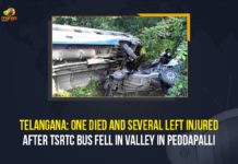 Telangana: One Died And Several Left Injured After TSRTC Bus Fell In Valley In Peddapalli Mango News, One Died And Several Left Injured After TSRTC Bus Fell In Valley In Peddapalli, One killed as bus falls off road after collision with car, Peddapalli Accident, peddapalli news today live, Telangana, Telangana 1 dies 16 hurt after TSRTC bus falls into gorge, Telangana 1 dies 16 hurt after TSRTC bus falls into gorge in Peddapalli, TSRTC bus Accident Peddapalli, TSRTC bus falls into gorge in Peddapalli, TSRTC Bus Fell In Valley In Peddapalli