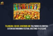 Telangana: CM KCR, Governor And Tollywood Celebrities Extend Bathukamma Festival Greetings To Citizens Bathukamma Festival, Bathukamma Festival 2021, Bathukamma Festival Start from Today, Chiranjeevi Extends Bathukamma Festival Greetings, CM KCR, CM KCR Extends Wishes to State People, Governor And Tollywood Celebrities Extend Bathukamma Festival Greetings To Citizens, Governor Tamilisai Soundararajan, Mango News, Megastar Chiranjeevi, Megastar Chiranjeevi’s Bathukamma festival greetings, Telangana, telangana bathukamma festival, Telangana CM greets people on Bathukamma festival