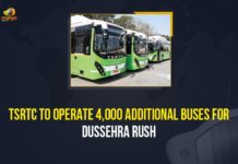 TSRTC To Operate 4,000 Additional Buses For Dussehra Rush TSRTC To Operate 4,000 Additional Buses For Dussehra Rush, Mango News, Latest Breaking News 2021, Telangana News 2021, TSRTC 4000 Additional Buses, TSRTC 4000 Additional Buses For Dussehra, Telangana RTC 4000 Dussehra Special Buses, special buses from Telangana to Andhra Pradesh, Dussehra festival 2021, TSRTC MD V.C. Sajjanar, TSRTC Buses