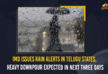 IMD Issues Rain Alerts In Telugu States, Heavy Downpour Expected In Next Three Days IMD Issues Rain Alerts In Telugu States, Mango News, Latest Breaking News 2021, Today News Update, Ap Political Updates 2021, AP Political News, IMD Issues Rain Alert In Telangana, IMD Issues Rain Alert In Telangana And Andhra Pradesh, Indian Meteorological Department, Political Updates 2021, Rain Alert In Telangana, Rain Alert In Telangana And Andhra Pradesh, Telangana Breaking News, Telangana weather updates, Telangana Rains