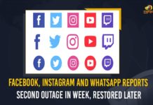 Facebook, Instagram And WhatsApp Reports Second Outage In Week, Restored Later Facebook, Instagram And WhatsApp Reports Second Outage In Week, Social Networks Restored Later, Mango News, Latest Breaking News 2021, social media platforms second outage, Facebook Instagram WhatsApp down, social media platforms restore services, WhatsApp reported global outage, services of Facebook, Facebook, Instagram, WhatsApp