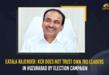 Eatala Rajender: KCR Does Not Trust Own TRS Leaders In Huzurabad By Election Campaign Eatala Rajender, Eatala Rajender Aggressive Comments On CM KCR, Eatala Rajender Comments On CM KCR, Eatala Rajender Comments On KCR, Etela Rajender Sensational Comments on CM KCR, Huzurabad, huzurabad by election campaign, huzurabad bypoll election, Huzurabad bypolls, KCR Does Not Trust Own TRS Leaders In Huzurabad By Election Campaign, KCR Fighting a losing battle in Huzurabad, Mango News, TRS Leaders In Huzurabad By Election Campaign