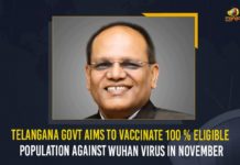 Telangana Govt Aims To Vaccinate 100 % Eligible Population Against Wuhan Virus In November