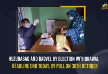 Huzurabad And Badvel By Election Withdrawal Deadline End Today, By Poll On 30th October Badvel By Election Withdrawal Deadline End, Badvel By-Election, Huzurabad, Huzurabad And Badvel By Election Withdrawal Deadline, Huzurabad And Badvel By Election Withdrawal Deadline End, Huzurabad And Badvel By Election Withdrawal Deadline End Today By Poll On 30th October, huzurabad by election 2021, huzurabad by election campaign, Huzurabad by poll, Huzurabad by-election, huzurabad bypoll date, huzurabad bypoll election, Huzurabad bypolls, Mango News
