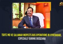 Additional Buses For Dussehra, Bus Operations In Hyderabad, Dussehra festival in telangana, Mango News, TSRTC 4000 Additional Buses For Dussehra, TSRTC Additional Buses For Dussehra, TSRTC MD, TSRTC MD VC Sajjanar, TSRTC MD VC Sajjanar Inspects Bus Operations In Hyderabad, TSRTC MD VC Sajjanar Inspects Bus Operations In Hyderabad Especially During Dussehra, TSRTC Special Busses, VC Sajjanar
