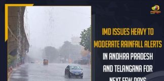 Heavy To Moderate Rainfall Alerts In Andhra Pradesh And Telangana, IMD alert, IMD Heavy Rain Warning, IMD Issues Heavy To Moderate Rainfall Alerts, IMD Issues Heavy To Moderate Rainfall Alerts In Andhra Pradesh, IMD Issues Heavy To Moderate Rainfall Alerts In Andhra Pradesh And Telangana, IMD Issues Heavy To Moderate Rainfall Alerts In Telangana, IMD Issues Rain Alert In Telangana, IMD Issues Rain Alerts In Telugu States, Indian Meteorological Department, Mango News