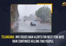 Telangana: IMD Issues Rain Alerts For Next Few Days Rain Continues Killing Two People IMD alert, IMD Heavy Rain Warning, IMD Issues Heavy To Moderate Rainfall Alerts, IMD Issues Heavy To Moderate Rainfall Alerts In Telangana, IMD Issues Rain Alert In Telangana, IMD Issues Rain Alerts For Next Few Days Rain Continues, IMD Issues Rain Alerts In Telugu States, Indian Meteorological Department, Mango News, Telangana Rain Alerts, Telangana: IMD Issues Rain Alerts For Next Few Days Rain Continues Killing Two People