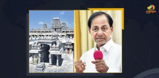 Chief Minister of Telangana, CM KCR Tours Yadadri Temple, Inauguration Date Of Yadadri Temple, KCR Conducts Aerial Survey And Offers Prayers, KCR To Announce Inauguration Date Of Yadadri Temple, Likely To Announce Inauguration Date Of Temple, Mango News, Telangana Chief Minister, Telangana CM KCR Tours Yadadri Temple, Yadadri Temple Inauguration, Yadadri Temple Inauguration Date, Yadadri Temple Inauguration News, Yadadri Temple Renovation Works, Yadadri Temple work