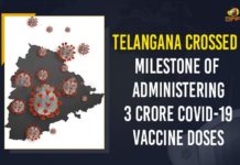 Telangana Crossed Milestone Of Administering 3 Crore COVID-19 Vaccine Doses Mango News, Telangana, Telangana COVID-19 Vaccine, Telangana COVID-19 Vaccine Doses, Telangana Crossed Milestone Of Administering 3 Crore, Telangana Crossed Milestone Of Administering 3 Crore COVID-19 Vaccine Doses, Telangana Crossed Milestone Of Administering 3 Crore Vaccines, Telangana Health Department, Telangana hits 3-crore COVID vaccines, Telangana touch 3 crore vaccination mark