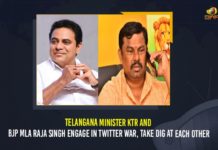 Telangana Minister KTR And BJP MLA Raja Singh Engage In Twitter War, Take Dig At Each Other BJP MLA Raja Singh, KTR taunts BJP MLA over petrol price, Mango News, Minister KTR Vs BJP MLA Raja Singh, Raja Singh, Telangana Minister kTR, Telangana Minister KTR And BJP MLA Raja Singh Engage, Telangana Minister KTR And BJP MLA Raja Singh Engage In Twitter War, Telangana news, Telangana Political News