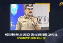 Hyderabad Police Launch Drug Awareness Campaign, CP Addresses Students At OU Anjani Kumar, Arts College building of OU, Drug Awareness Campaign CP Addresses Students At OU, Hyderabad, Hyderabad Police, Hyderabad Police Launch Drug Awareness, Hyderabad Police Launch Drug Awareness Campaign, Hyderabad Police Launch Drug Awareness Campaign CP Addresses Students At OU, Hyderabad Police launched a drug awareness drive in the City, Mango News, Osmania University, Police Commissioner of Hyderabad