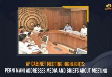 AP Cabinet Meeting Highlights: Perni Nani Addresses Media And Briefs About Meeting 75 Percent Attendance Made Mandatory for Ammavodi Scheme, Ammavodi Scheme, Andhra government, Andhra Pradesh Cabinet Meeting, Andhra Pradesh Cabinet Meeting News, AP Cabinet Key Decisions, ap cabinet meet, AP Cabinet Meet Key Decisions, AP cabinet meeting, AP Cabinet Meeting Highlights, AP CM YS Jagan Mohan Reddy, Chief Minister of Andhra Pradesh, Mango News, Perni Nani Addresses Media And Briefs About Meeting