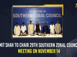 Amit Shah To Chair 29th Southern Zonal Council Meeting On November 14,Mango News,Mango News English,Amit Shah,Amit Shah Live,Amit Shah Live Today,Amit Shah News,Amit Shah Latest News,Amit Shah News Today,Amit Shah Latest Updates,Amit Shah To Chair 29th Southern Zonal Council Meeting,29th Southern Zonal Council Meeting,Southern Zonal Council Meeting,Southern Zonal Council,29th Southern Zonal Council Meeting On November 14,Amit Shah To Attend 29th Southern Zonal Council Meeting In Tirupati,Amit Shah To Attend 29th Southern Zonal Council Meeting,Andhra Pradesh,Andhra Pradesh News,AP News,Home Minister,Home Minister Amit Shah,Union Home Minister,Union Home Minister Amit Shah,Amit Shah Tour In AP,Amit Shah,Southern Zonal Council Meet In Tirupati,Union Home Minister Amit Shah Tour In AP,Home Minister Amit Shah AP Tour,Union Minister Srisailam Visit,Home Minister Amit Shah Latest News,Amit Shah AP Tour,Tirupati,#UnionHomeMinister,#AmitShah,#SouthernZonalCouncil