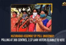 Huzurabad Assembly By Poll, Huzurabad Assembly By Poll Underway, Huzurabad By Election Voting Live, Huzurabad by-election, Huzurabad By-election Polling, Huzurabad bypoll, Huzurabad bypoll 2021, Huzurabad bypoll News, Huzurabad bypoll Today, Mango News, Polling At 306 Centres 2.37 Lakh Voters Eligible To Vote, Polling for Huzurabad by-election begins, Telangana Huzurabad bye-poll, Telangana Huzurabad bypoll
