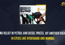 Delhi And Kolkata, fuel price hike, Fuel Prices Today, Fuel Retailers, Hyderabad, Latest Breaking News 2021, Mango News, Mumbai, Petrol And Diesel, Petrol and Diesel Price, Petrol and Diesel Price Today, petrol and diesel prices, Petrol And Diesel Prices Continue To Rise, Petrol And Diesel Prices Hit Another High, Petrol And Diesel Prices Increase In Hyderabad, Petrol and diesel prices touch new heights again, Petrol And Diesel Touch New Height In Prices, Petrol And Diesel Touch New Height In Prices In Metropolitan, Petrol And Diesel Touch New Height In Prices In Metropolitan Cities, Petrol Prices Continues To Increase, Petrol Prices Hike, Petrol Prices Hiked, Price Details In Major Cities Like Hyderabad