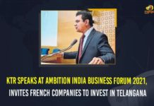 KTR Speaks At Ambition India Business Forum 2021, Invites French Companies To Invest In Telangana Ambition India-2021 Business Forum, Ambition India-2021 Business Forum at French Senate, Ambition India-2021 Business Forum at French Senate in Paris, French Senate, KTR, KTR at Ambition India-2021 Business Forum, KTR Speech at Ambition India-2021 Business Forum, Mango News, Minister KTR, Minister KTR Speech, Minister KTR Speech at Ambition India-2021 Business Forum, Minister KTR Speech at Ambition India-2021 Business Forum at French Senate in Paris, Paris