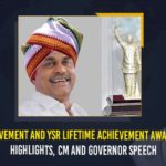 AP Governor Biswabhusan, AP Governor Biswabhusan CM Jagan Attends to YSR Lifetime Achievement Awards Ceremony, CM Jagan Attends to YSR Lifetime Achievement Awards Ceremony, First YSR Achievement Awards, Governor CM present YSR awards today, Mango News, YSR Achievement, YSR Achievement awards, YSR achievement awards presented, YSR award function, YSR Awards to be an annual feature on state formation day, YSR Lifetime Achievement Awards, YSR Lifetime Achievement Awards 2021, YSR Lifetime Achievement Awards Ceremony