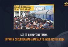 SCR To Run Special Trains Between Secunderabad-Agartala To Avoid Festive Rush 6 Secunderabad-Agartala special trains for festive season, Mango News, Run Special Trains Between Secunderabad-Agartala To Avoid Festive Rush, SCR to run six special trains between Secunderabad and Agartala, SCR To Run Special Trains Between Secunderabad-Agartala To Avoid Festive Rush, SCR To Run Special Trains Between Secunderabad-Agartala, Secunderabad to Agartala, Secunderabad to Agartala Special Trains, South Central Railways, Special Trains Between Secunderabad-Agartala