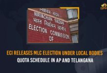 ECI Releases MLC Election Under Local Bodies Quota Schedule In AP And Telangana AP Local Bodies Quota MLC Elections, Biennial Elections to 11 sitting members of Andhra Pradesh, ECI Released Schedule for Local Bodies Quota MLC Elections, ECI Released Schedule for Local Bodies Quota MLC Elections in Telangana, ECI Released Schedule for Local Bodies Quota MLC Elections in Telangana and AP, Local Bodies Quota MLC Elections, Mango News, MLC polls under MLA quota, Schedule for Local Bodies Quota MLC Elections, Schedule for Local Bodies Quota MLC Elections in Telangana, Telangana Local Bodies Quota MLC Elections