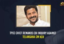 Chief Minister of Telangana, Congress demands CBI probe into CM KCR, Congress demands CBI probe into CM KCR’s corruption, KCR, Mango News, Revanth Reddy demands CBI inquiry into corruption charges, Telangana cm kcr, Telangana Pradesh Congress Committee, TPCC Chief Demands CBI Inquiry, TPCC Chief Demands CBI Inquiry Against CM KCR, TPCC Chief Demands CBI Inquiry Against Telangana CM KCR, Union Home Minister of Telangana