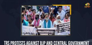 Mango News, Paddy Procurement, Paddy procurement across Telangana, Paddy Procurement Centers, Paddy procurement issue, Paddy Procurement System, Protest Central Stance on Paddy Procurement, Protests Against BJP And Central Government Over Paddy Procurement Issue, Telangana, TRS holds dharna across Telangana, TRS Party Holding Dharnas Across Telangana, TRS Protests Against BJP, TRS Protests Against BJP And Central Government, TRS Protests Against BJP And Central Government Over Paddy Procurement Issue, TRS to stage protests across Telangana