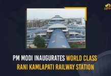 PM Modi Inaugurates World Class Rani Kamlapati Railway Station Bhopal’s Habibganj Railway Station Renamed, Habibganj Renamed As Rani Kamlapati Railway Station, Habibganj to Rani Kamalapati, Habibganj to Rani Kamlapati, Habibganj Train Station, Madhya Pradesh Bhopal’s Habibganj railway station, Mango News, PM Modi Inaugurates Rani Kamlapati Railway Station, PM Modi Inaugurates World Class Rani Kamlapati Railway Station, Rename Habibganj rail station after Rani Kamlapati, Revamped Station To Be Inaugurated