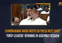 Chandrababu Naidu Weeps In Press Meet Over YSRCP Leaders’ Remarks In Assembly Session Chandrababu becomes emotional, Chandrababu Naidu, Chandrababu Naidu Emotional, Chandrababu Naidu Emotional Speech, Chandrababu Naidu Meet, Chandrababu Naidu seen in tears at press meet, Chandrababu Naidu Turns Emotional, Chandrababu Naidu weeps at press meet, Chandrababu Vows Not to Return to Assembly, Chandrababu Vows Not to Return to Assembly Until to Get Peoples Support Again, Mango News, Naidu breaks down, TDP Chief, TDP Chief Chandrababu Naidu, TDP Chief Chandrababu Naidu Turns Emotional Cries at Press Meet