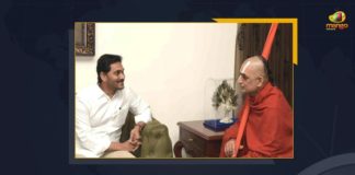 AP CM YS Jagan, Chinna Jeeyar, Chinna Jeeyar invites Jagan Mohan Reddy, Chinna Jeeyar invites Jagan Mohan Reddy to Ramanujacharya’s birth anniversary fete, Chinna Jeeyar meets CM Jagan, Chinna Jeeyar Swamy, Chinna Jeeyar Swamy Meets AP CM, Chinna Jeeyar Swamy Meets AP CM YS Jagan, Mango News, My Home Rameshwar Rao, Ramanujacharya’s birth anniversary fete, Tridandi Chinna Jeeyar Swamy, Tridandi Chinna Jeeyar Swamy Meets AP CM YS Jagan, Tridandi Chinna Jeeyar Swamy Meets AP CM YS Jagan Today