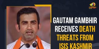 Gautam Gambhir, Gautam Gambhir Alleged Death Threat, Gautam Gambhir claims receiving death threats from ISIS, Gautam Gambhir lodges police complaint, Gautam Gambhir Receives Death Threats, Gautam Gambhir Receives Death Threats From ISIS, Gautam Gambhir Receives Death Threats From ISIS Kashmir, Gautam Gambhir Receives Death Threats From ISIS Kashmir Security Beefed Up At His Residence, ISIS Kashmir, Mango News, Security beefed up outside Gautam Gambhir’s house