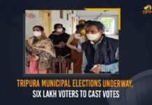 Tripura Municipal Elections Underway, Six Lakh Voters To Cast Votes 2021 Assembly Elections in West Bengal, Bharatiya Janata Party, first municipal elections, Indian National Congress, Mango News, Trinamool Congress, tripura, Tripura assembly elections, Tripura civic polls, Tripura Elections, Tripura Municipal Elections, Tripura Municipal Elections 2021, Tripura Municipal Elections 2021 LIVE, Tripura Municipal Elections 2021 LIVE Updates, Tripura Municipal Elections Underway Six Lakh Voters To Cast Votes