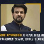 Union Cabinet Approved Bill To Repeal Three Farm Laws In Winter Parliament Session, Decides To Extend PMGKAY Cabinet approves bill repealing Farm Laws, Cabinet gives nod for repeal of farm laws, Govt decides to extend PM Garib Kalyan Anna Yojana, Mango News, Narendra Modi, PM Garib Kalyan Anna Yojana, Pradhan Mantri Garib Kalyan Ann Yojana, Prime Minister Of India, Three Farm Laws, Three Farm Laws Bill, Union Cabinet Approved Bill To Repeal Three Farm Laws, Union Cabinet Approved Bill To Repeal Three Farm Laws In Winter Parliament Session, Union Cabinet Approved Bill To Repeal Three Farm Laws In Winter Parliament Session Decides To Extend PMGKAY, Union Cabinet approves bill to repeal three farm laws, Winter Parliament Session