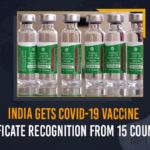 15 more countries recognise India’s COVID-19, 15 more countries recognise India’s vaccination certificate, 15 More Countries Recognise India’s Vaccine Certificate, 15 more nations recognise Indian Covid vaccines, COVID-19, COVID-19 Vaccine Certificate Recognition, India Gets COVID-19 Vaccine Certificate, India Gets COVID-19 Vaccine Certificate Recognition, India Gets COVID-19 Vaccine Certificate Recognition From 15 Countries, Mango News