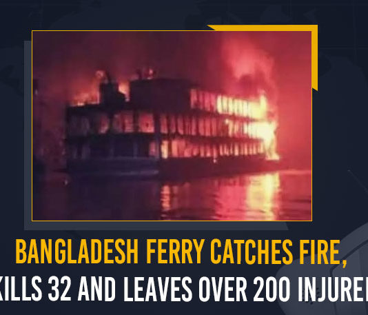 36 killed after fire breaks out aboard ferry in Bangladesh, 36 Killed Over 200 Injured In Bangladesh Ferry Blaze, 36 people die as fire breaks out aboard a packed ferry, At least 36 people killed in fire aboard packed ferry, Bangladesh, Bangladesh Ferry Blaze, Bangladesh Ferry Blaze News, Bangladesh Ferry Catches Fire, Bangladesh Ferry Catches Fire Kills 32, Bangladesh Ferry Fire, Boat Fire Bangladesh, fire breaks out aboard ferry in Bangladesh, Fire on Bangladesh ferry, Mango News
