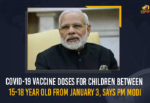 COVID-19 Vaccine Doses For Children Between 15-18 Year Old From January 3, Says PM Modi Covid vaccination for children aged 15-18 years, Covid Vaccination of Those Aged 15-18 Years to Begin, Covid vaccine to children aged 15-18 years, Covid-19 Vaccination, Covid-19 Vaccination for Children, Covid-19 Vaccination for Children of 15-18 Years, Covid-19 Vaccination for Children of 15-18 Years will Start, Covid-19 Vaccination for Children of 15-18 Years will Start from January 3rd, India to vaccinate kids between 15-18 years from Jan, Mango News, PM Modi announces Covid-19 vaccination for children