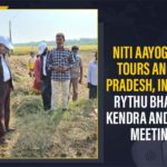 Andhra Pradesh Inspects Natural Farming Progress, AP Natural Farming, krishna district, Mango News, Natural Farming, Natural Farming In AP, Natural Farming Progress, NITI Aayog, NITI Aayog Commission team, NITI Aayog members, NITI Aayog Team, NITI Aayog Team Tours Andhra Pradesh, NITI Aayog Team Tours Andhra Pradesh Inspects Natural Farming Progress, Rythu Bharosa Kendra, Veerapaneni Gannavaram Mandal