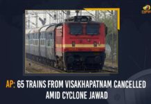 AP: 65 Trains From Visakhapatnam Cancelled Amid Cyclone Jawad 65 Trains From Visakhapatnam Cancelled, 65 Trains From Visakhapatnam Cancelled Amid Cyclone Jawad, Andhra Pradesh Cyclone Updates, Andhra pradesh Jawad Cyclone Update, AP, ap cyclone Jawad effect, AP Cyclone Jawad Red Alert, ap cyclone updates, Cyclone Jawad Alert In Andhra, cyclone jawad current status, cyclone jawad imd, cyclone jawad imd Updates, cyclone jawad in andhra pradesh, cyclone jawad latest update, Jawad Cyclone, Jawad Cyclone Red Alert, Jawad IMD issues red alert, Mango News