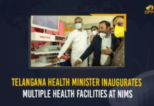 Harish Rao inaugurates multiple health facilities, Harish Rao inaugurates multiple health facilities at NIMS, Health Minister Inaugurates Multiple Health Facilities At NIMS, Hyderabad Harish Rao, Hyderabad Harish Rao inaugurates multiple health facilities, Mango News, MangoNews, Multiple Health Facilities At NIMS, NIMS gets state-of-the-art medical equipment, NIMS to get 200 ICU beds 120 ventilators, NIMS to have 350 ICU beds by mid-January, Telangana Health Minister, Telangana Health Minister Inaugurates Multiple Health Facilities At NIMS