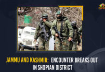 Encounter breaks out between militants and security forces in Jammu, Encounter Breaks Out In Jammu-Kashmir, Encounter breaks out in Shopian village, Encounter breaks out in Shopian village in J&K, Jammu and Kashmir, Jammu and Kashmir Encounter, Jammu And Kashmir Encounter Breaks Out, Jammu And Kashmir Encounter Breaks Out In Shopian, Jammu And Kashmir Encounter Breaks Out In Shopian District, Jammu And Kashmir Encounter Latest News, jammu and kashmir police, Jammu And Kashmir Security Forces, Mango News, MangoNews