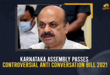 Anti Conversation Bill, Anti Conversation Bill 2021, Anti-conversion Bill, Basavaraj Bommai, Chief Minister of Karnataka, Karnataka Anti Conversation Bill, karnataka assembly, Karnataka Assembly Passes Controversial Anti Conversation Bill, Karnataka Assembly Passes Controversial Anti Conversation Bill 2021, Karnataka Chief Minister, Karnataka Chief Minister Basavaraj Bommai, Karnataka Protection of Right To Freedom Of Religion Bill, Karnataka Winter Assembly session, Mango News, Winter Assembly session